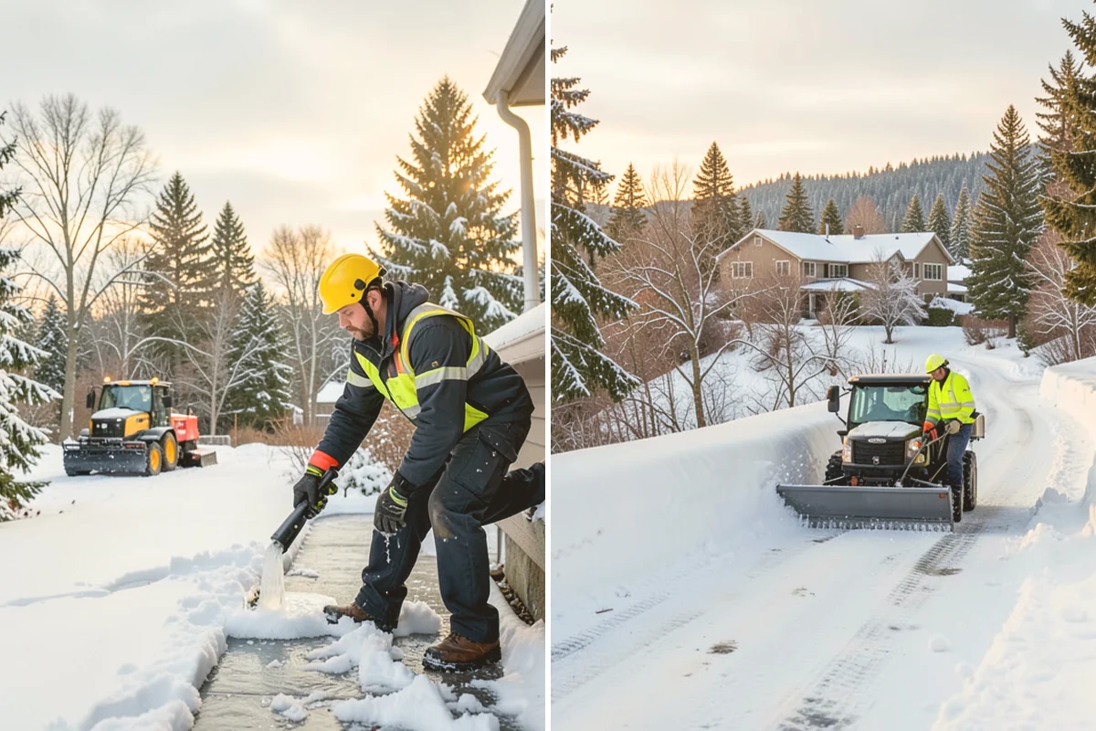 V-Plow Service in Snohomish, Snohomish County, WA - Set the blade to a V to break into deep or packed snow