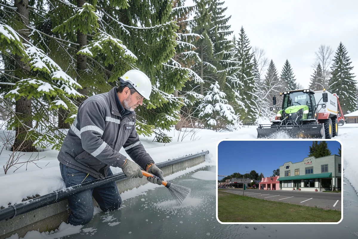 V-Plow Service in Snoqualmie, King County, WA - Pointed blade that penetrates deep drifts and packed snow
