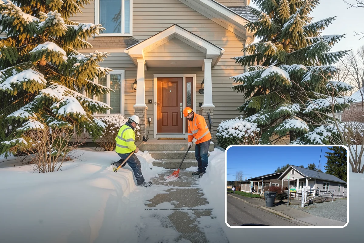 V-Plow Service in South Prairie, Pierce County, WA - Pointed blade that penetrates deep drifts and packed snow