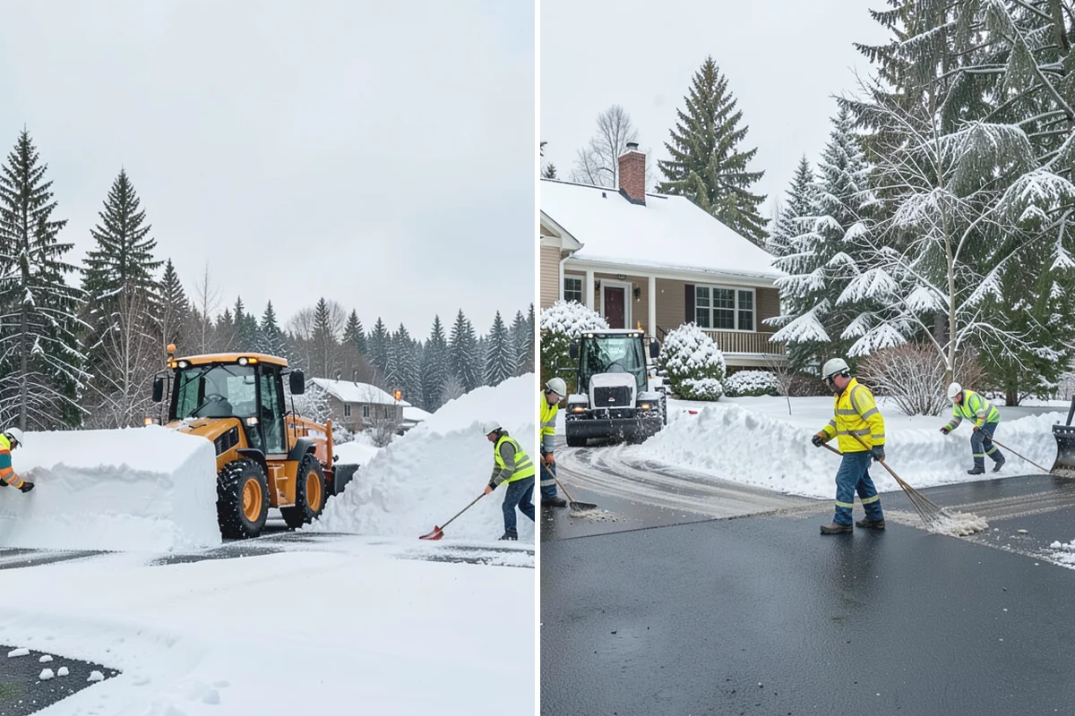 V-Plow Service in South Prairie, Pierce County, WA - Set the blade to a V to break into deep or packed snow