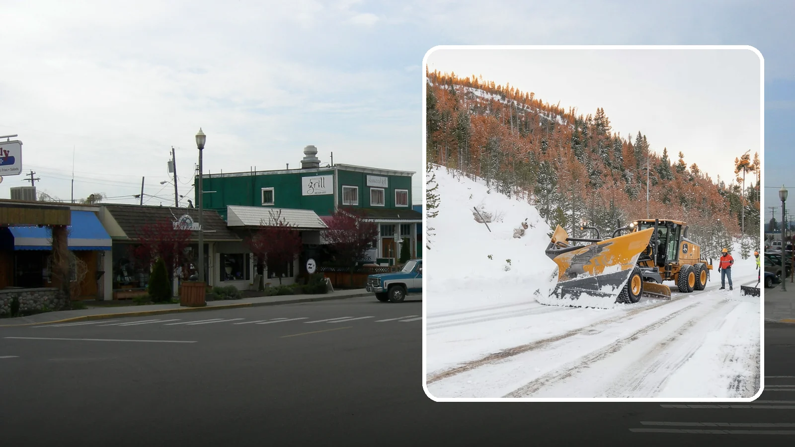 V-Plow Service in Stanwood, Snohomish County, WA - Our V-plows break through deep drifts and packed snow that flat blades struggle to penetrate.