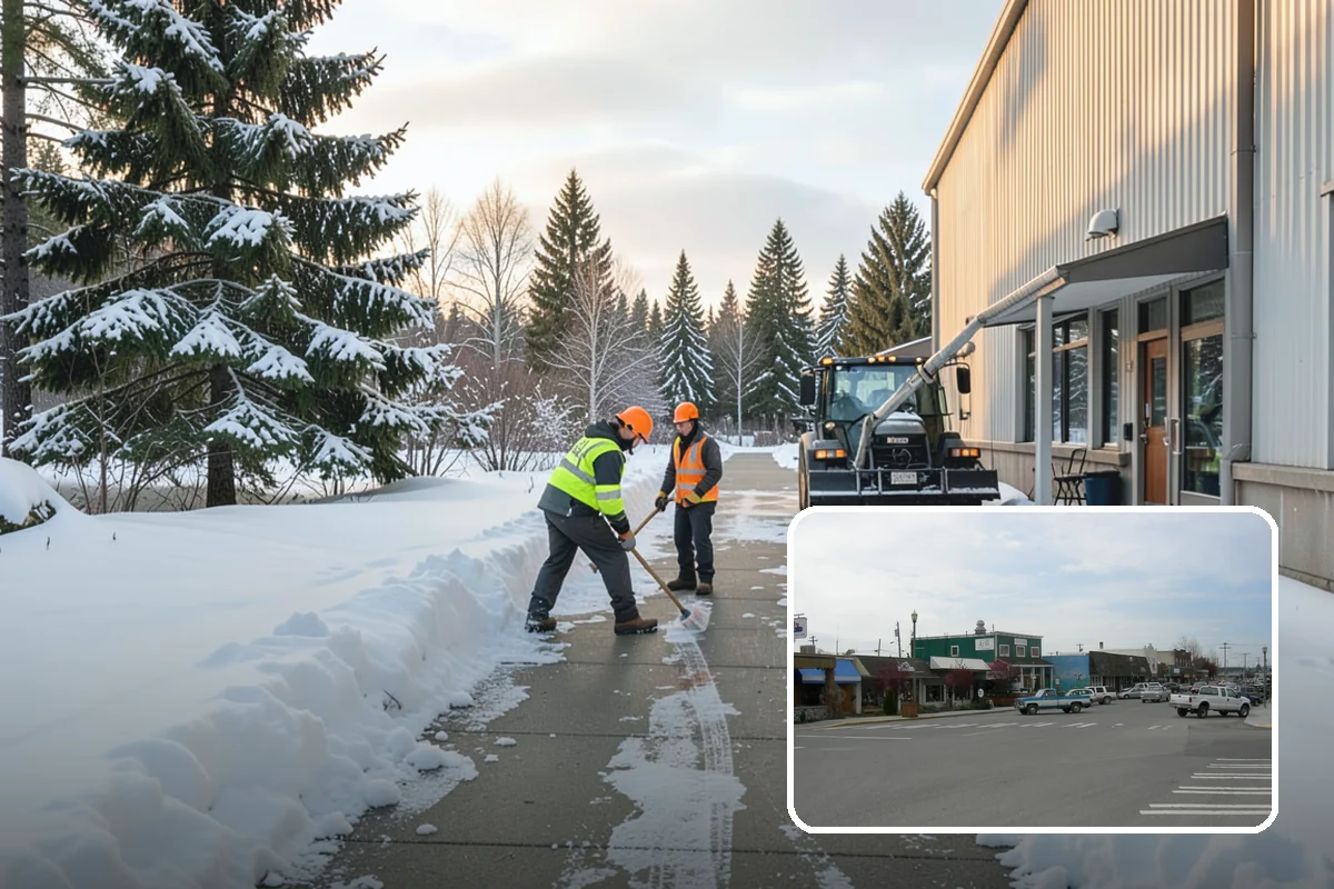 V-Plow Service in Stanwood, Snohomish County, WA - Pointed blade that penetrates deep drifts and packed snow