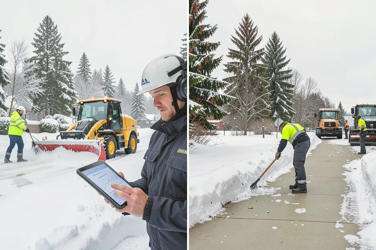 V-Plow Service in Stanwood, Snohomish County, WA - Set the blade to a V to break into deep or packed snow