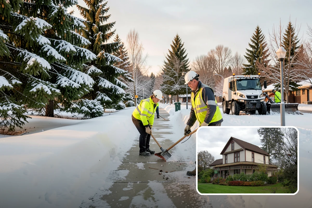 V-Plow Service in Sumner, Pierce County, WA - Pointed blade that penetrates deep drifts and packed snow