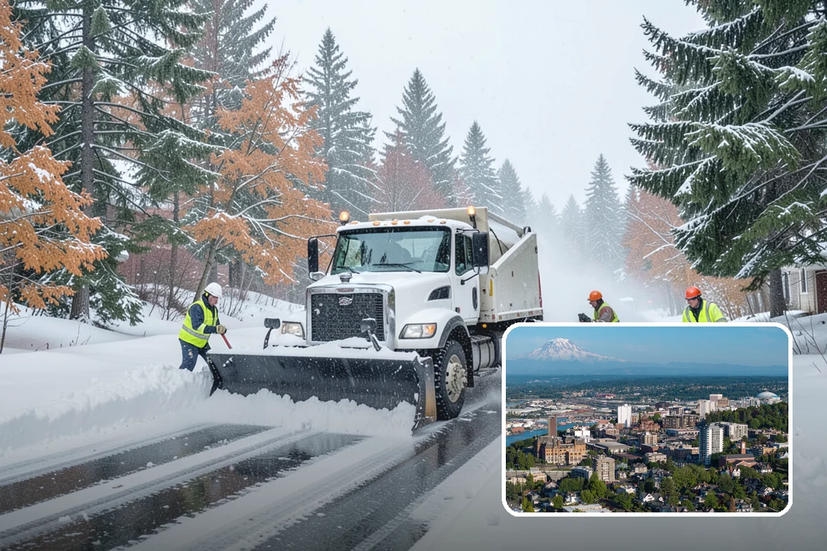 V-Plow Service in Tacoma, Pierce County, WA - Pointed blade that penetrates deep drifts and packed snow