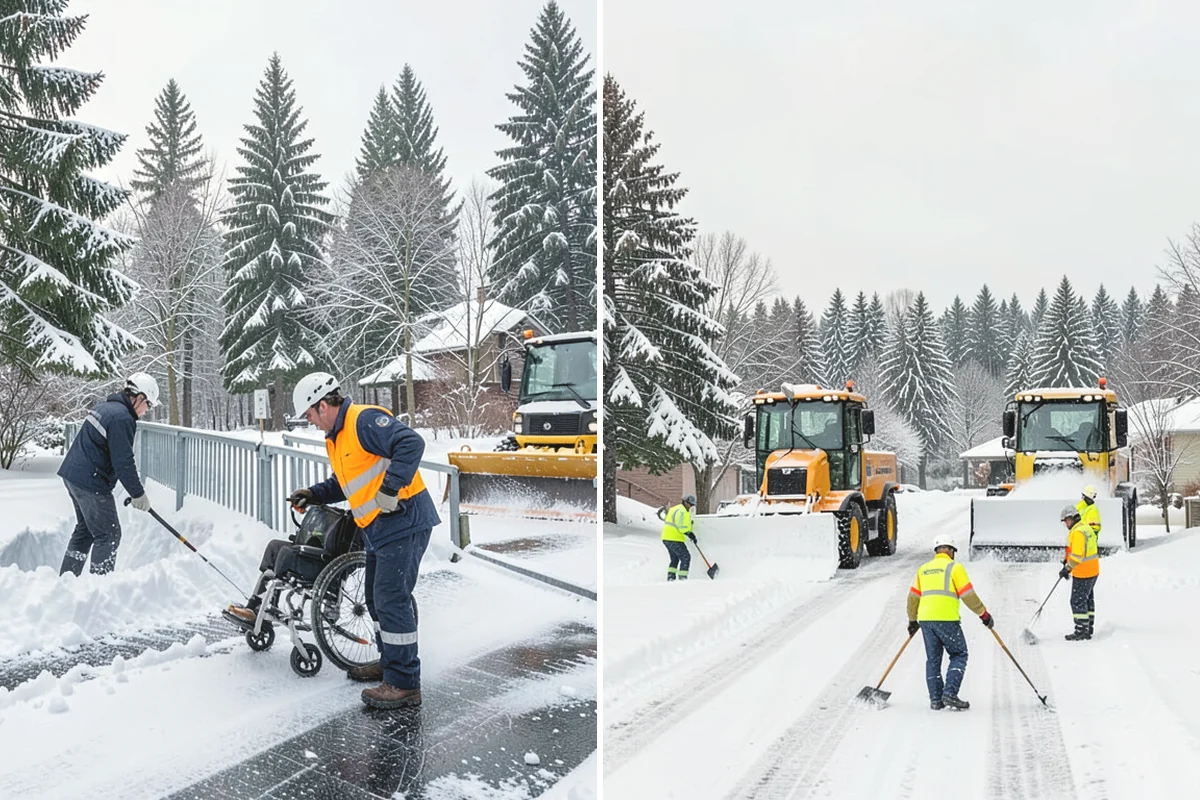 V-Plow Service in Tukwila, King County, WA - Set the blade to a V to break into deep or packed snow