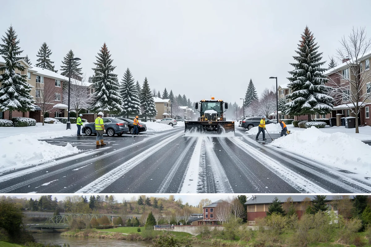 V-Plow Service in Tukwila, King County, WA - V-plow service is most valuable after heavy accumulation and drifting events from December through February.