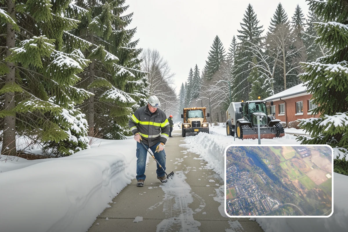 Vacant Property Snow Removal in Algona, King County, WA - Maintains insurance compliance by keeping surfaces clear and safe