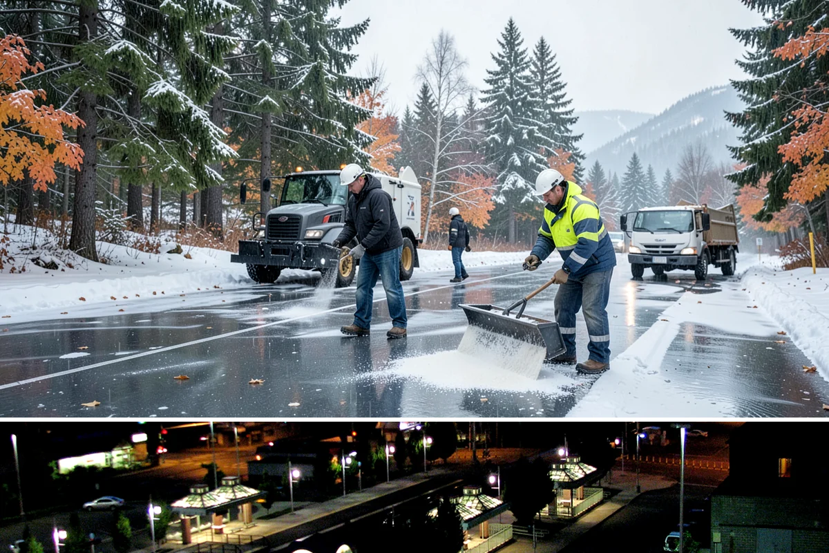 Vacant Property Snow Removal in Auburn, King County, WA - Set up monitoring before the first lowland snowfall, typically late November, so vacant sites are covered from the season's start.