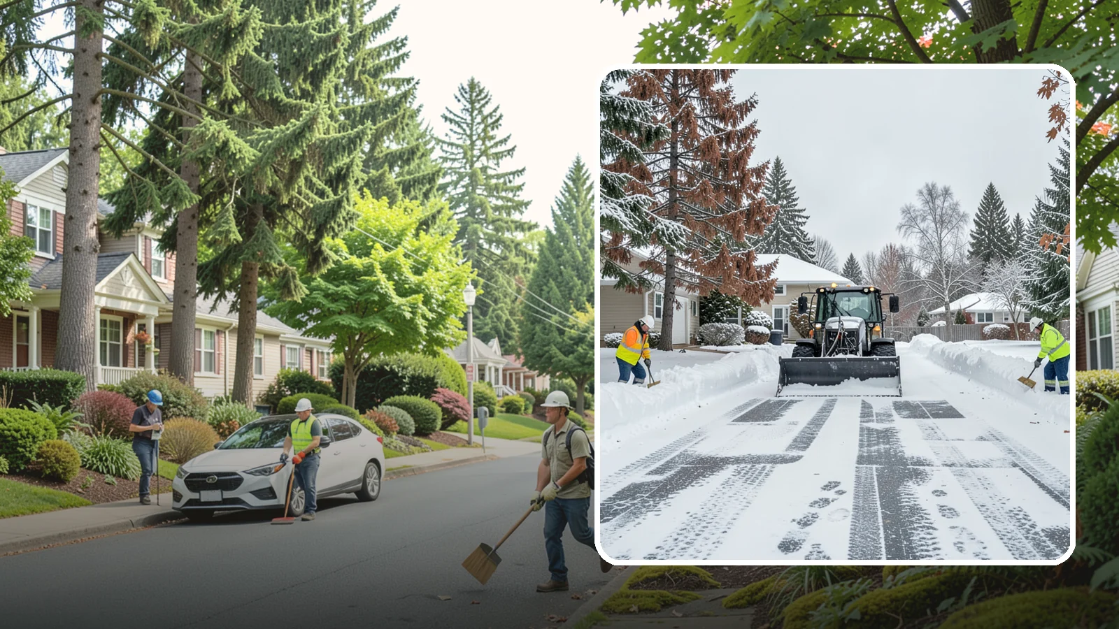 Vacant Property Snow Removal in Beaux Arts Village, King County, WA - We monitor and clear snow at unoccupied Western Washington properties so empty homes and buildings stay accessible, insured, and...