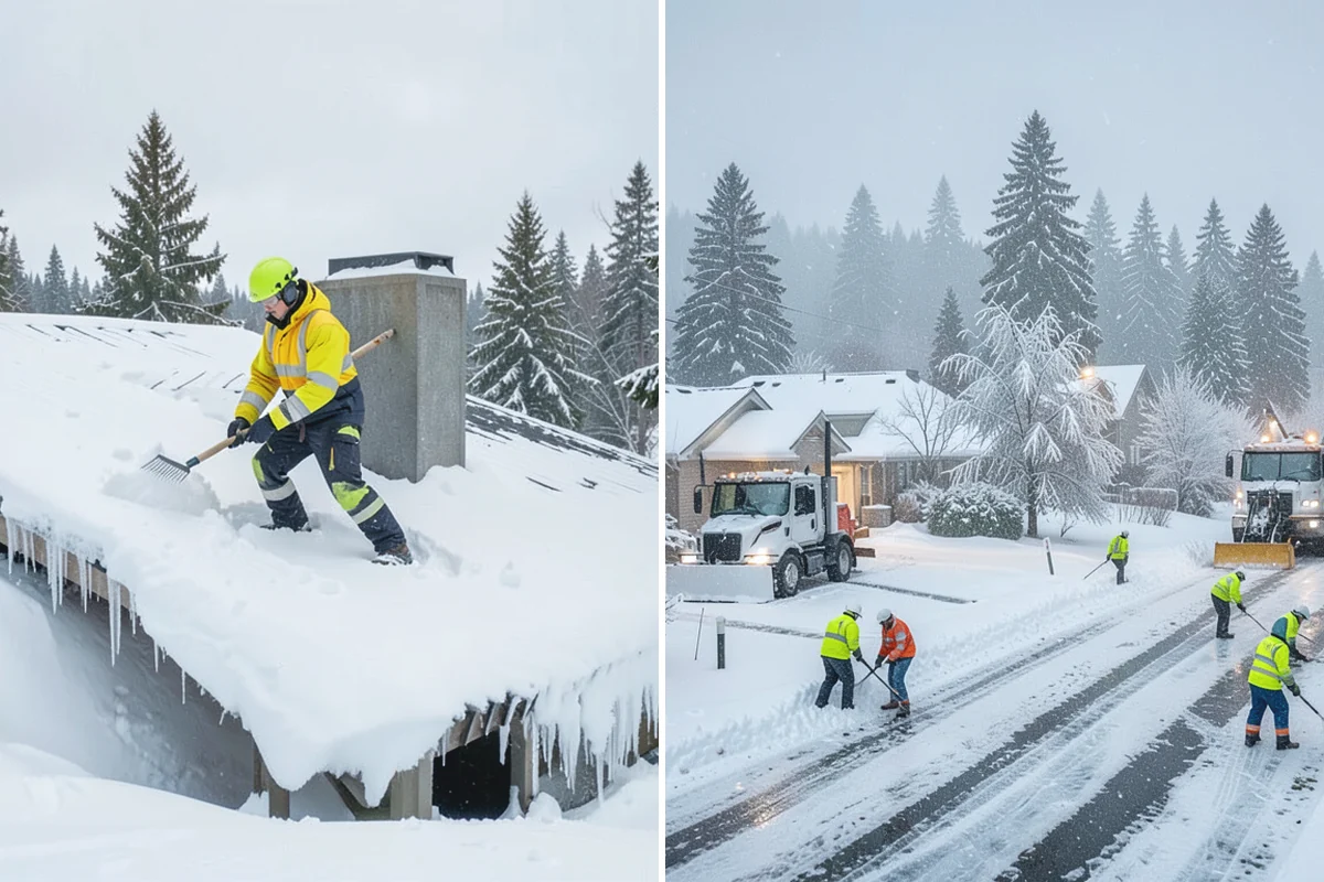 Vacant Property Snow Removal in Beaux Arts Village, King County, WA - Establish a monitoring schedule and access details for the property