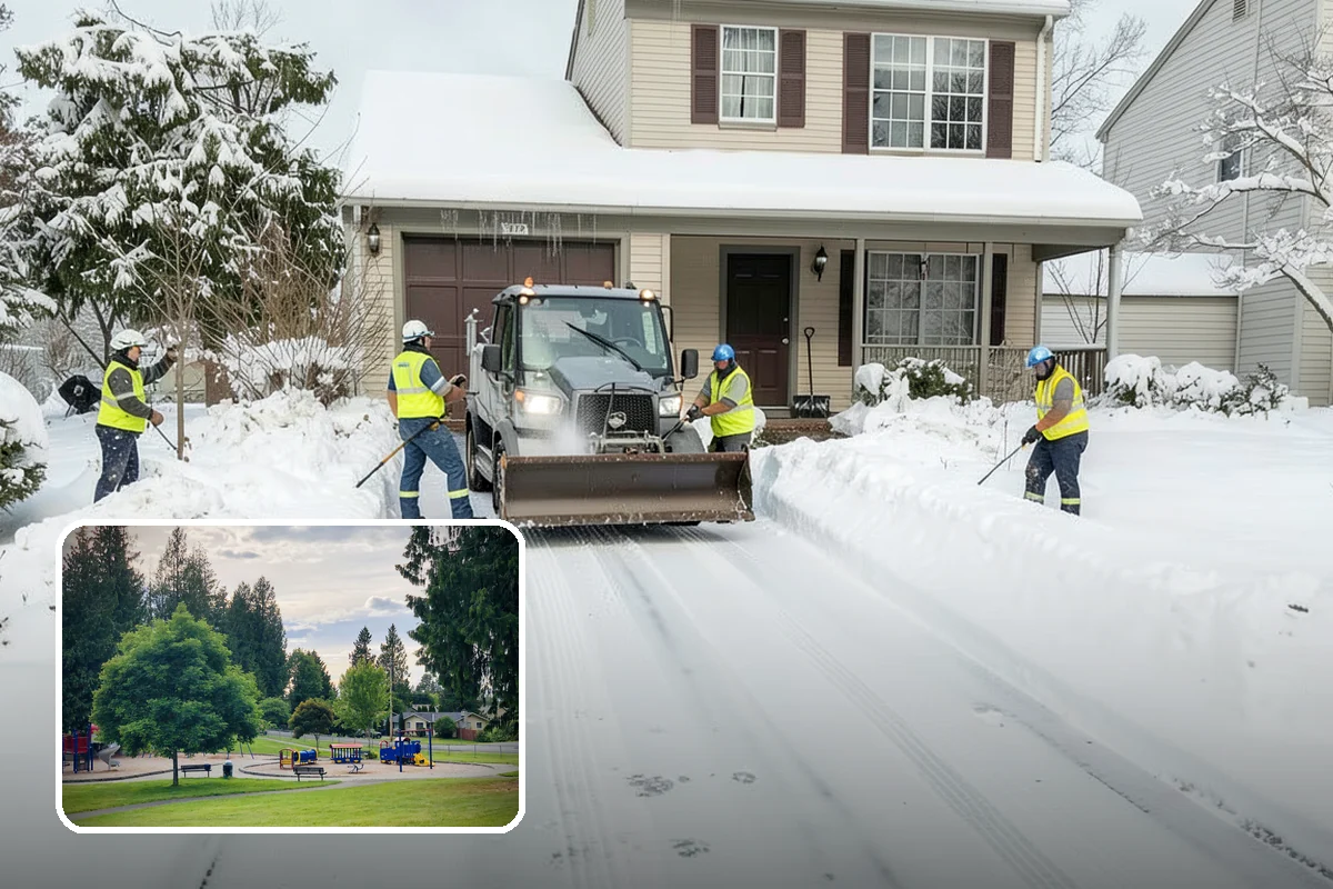Vacant Property Snow Removal in Bonney Lake, Pierce County, WA - Maintains insurance compliance by keeping surfaces clear and safe