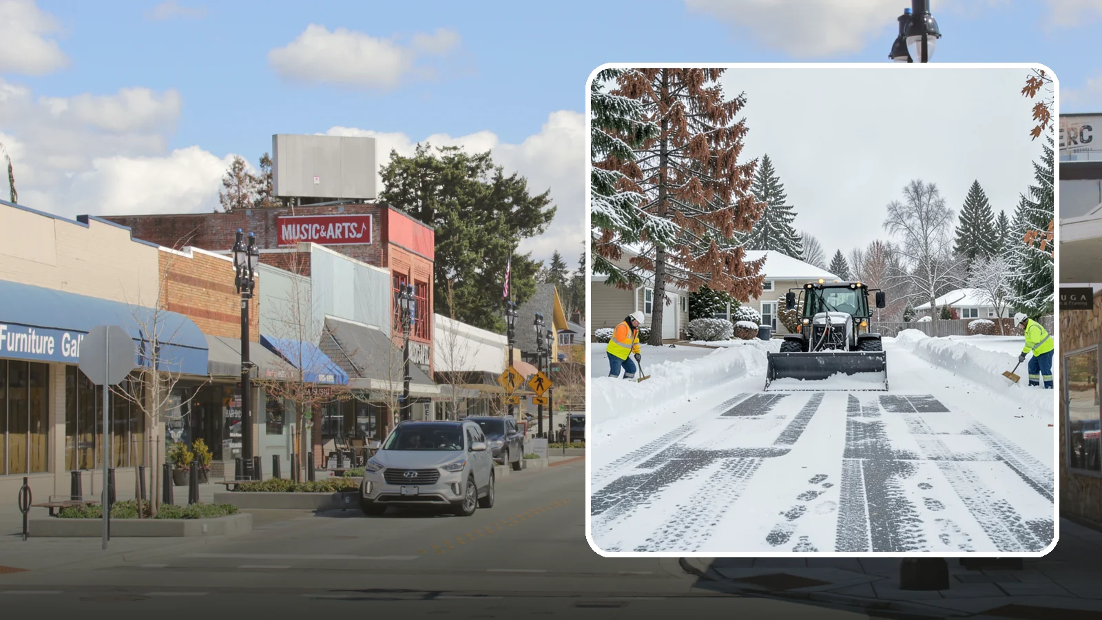 Vacant Property Snow Removal in Bothell, King County, WA - We monitor and clear snow at unoccupied Western Washington properties so empty homes and buildings stay accessible, insured, and...