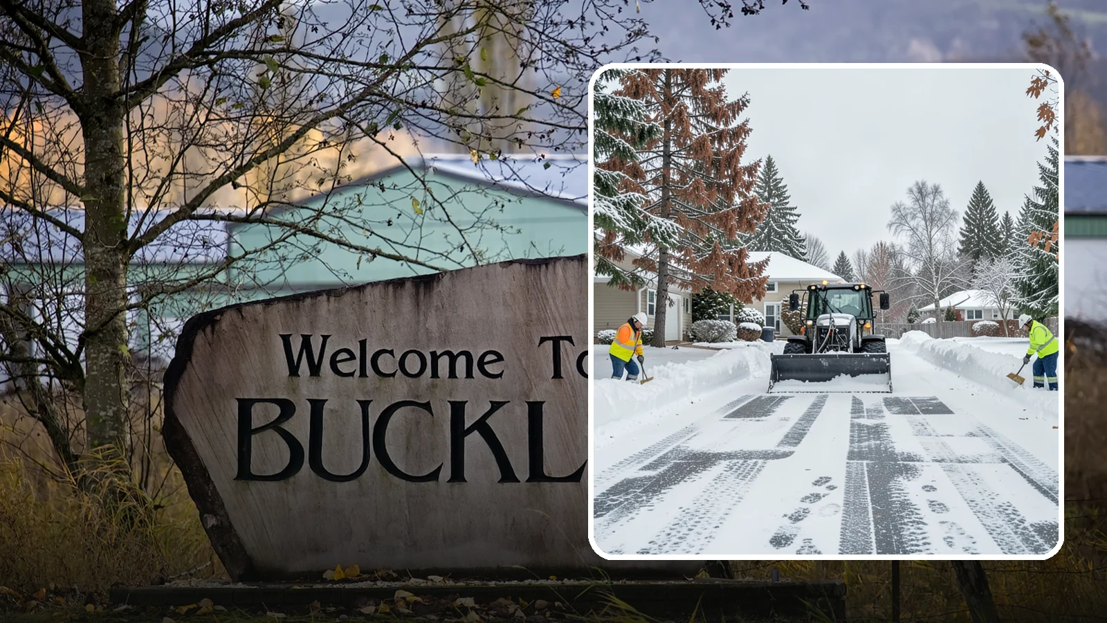 Vacant Property Snow Removal in Buckley, Pierce County, WA - We monitor and clear snow at unoccupied Western Washington properties so empty homes and buildings stay accessible, insured, and...