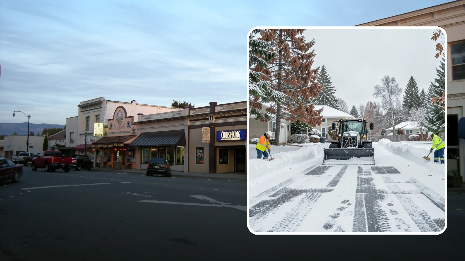 Vacant Property Snow Removal in Burlington, Skagit County, WA - We monitor and clear snow at unoccupied Western Washington properties so empty homes and buildings stay accessible, insured, and...