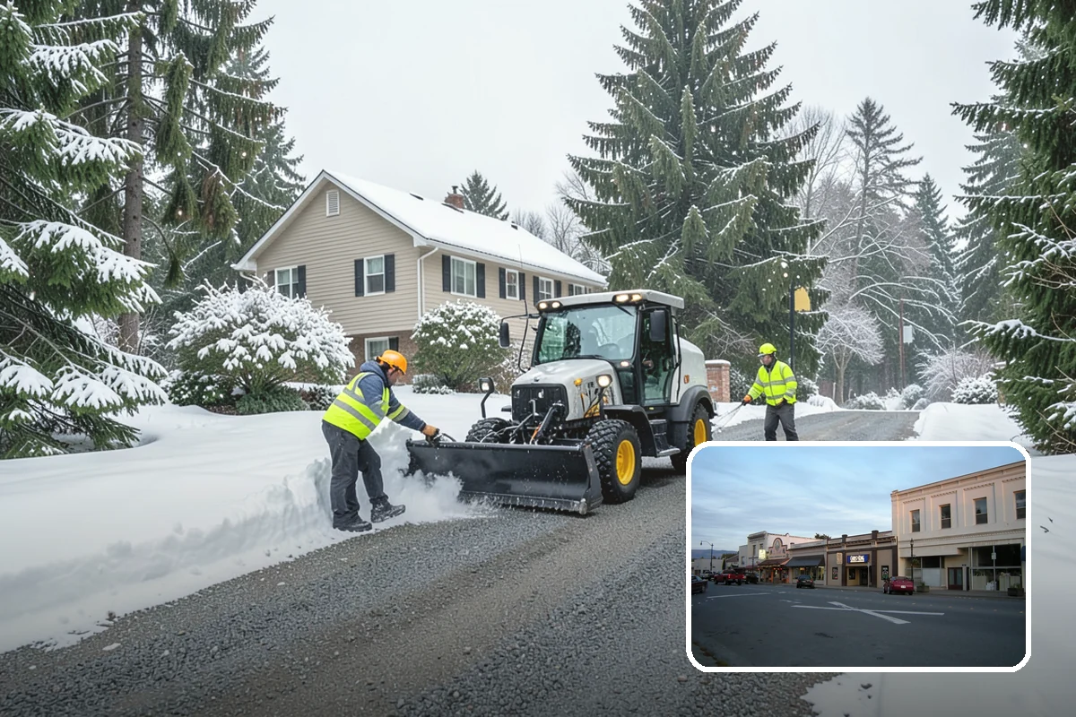 Vacant Property Snow Removal in Burlington, Skagit County, WA - Maintains insurance compliance by keeping surfaces clear and safe