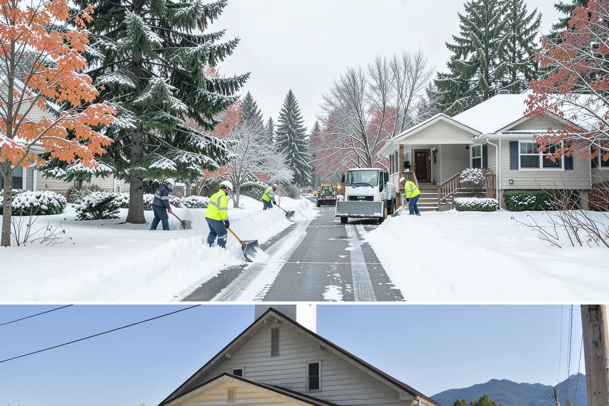Vacant Property Snow Removal in Concrete, Skagit County, WA - Set up monitoring before the first lowland snowfall, typically late November, so vacant sites are covered from the season's start.