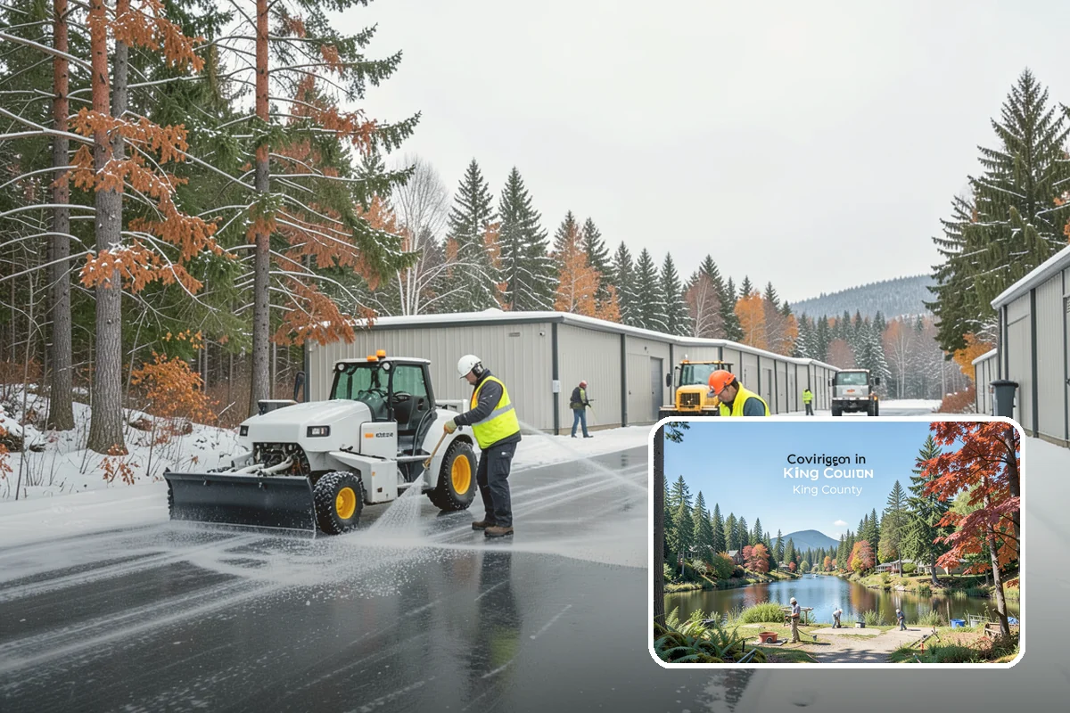 Vacant Property Snow Removal in Covington, King County, WA - Maintains insurance compliance by keeping surfaces clear and safe