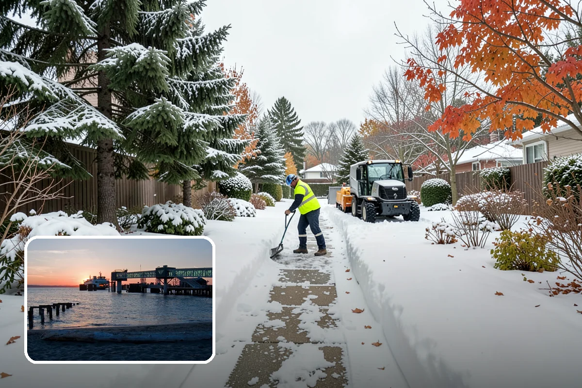 Vacant Property Snow Removal in Edmonds, Snohomish County, WA - Maintains insurance compliance by keeping surfaces clear and safe