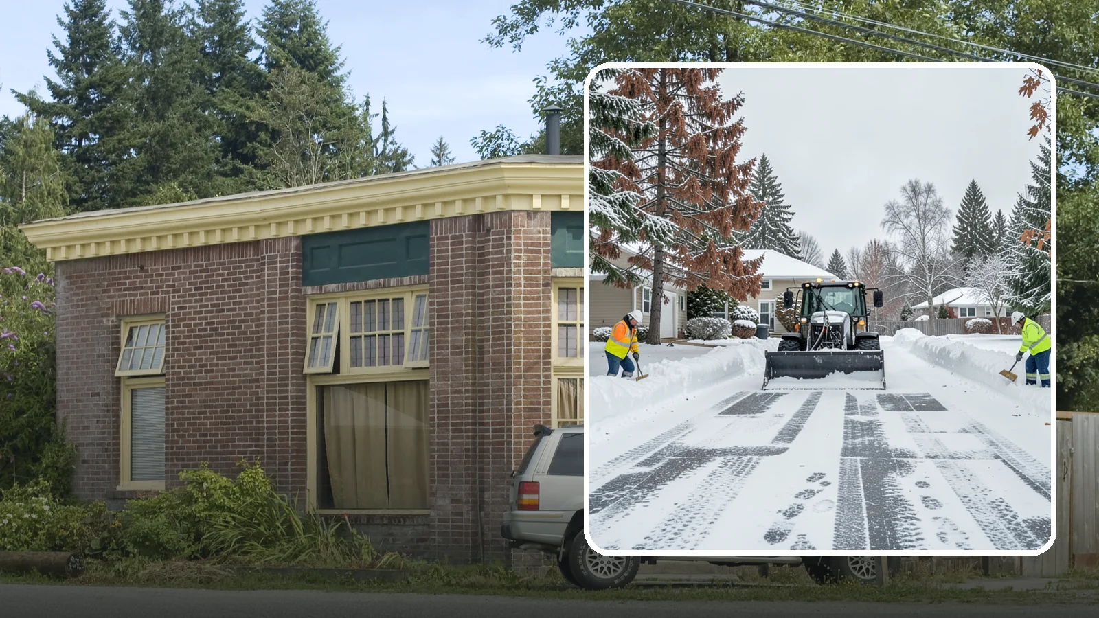Vacant Property Snow Removal in Hamilton, Skagit County, WA - We monitor and clear snow at unoccupied Western Washington properties so empty homes and buildings stay accessible, insured, and...
