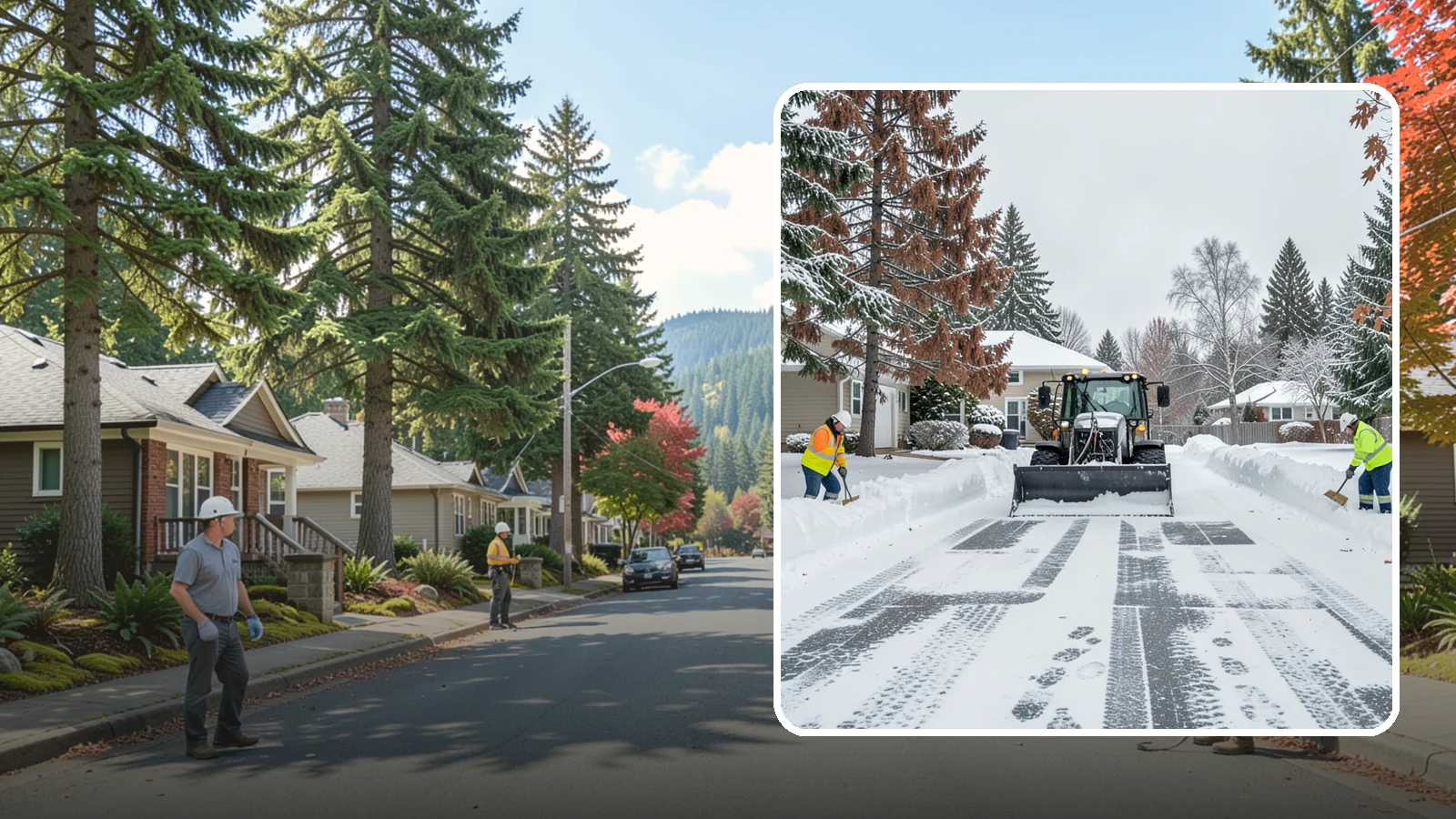 Vacant Property Snow Removal in Hunts Point, King County, WA - We monitor and clear snow at unoccupied Western Washington properties so empty homes and buildings stay accessible, insured, and...