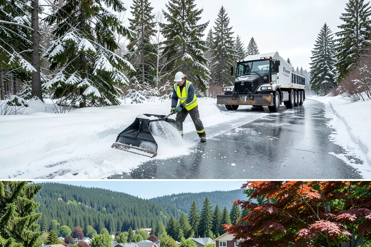 Vacant Property Snow Removal in Index, Snohomish County, WA - Set up monitoring before the first lowland snowfall, typically late November, so vacant sites are covered from the season's start.