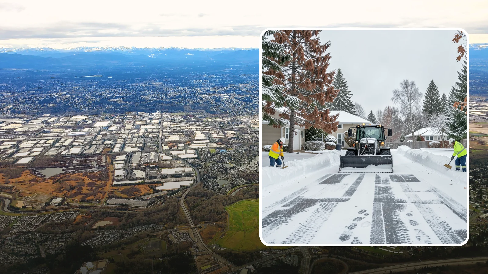 Vacant Property Snow Removal in Kent, King County, WA - We monitor and clear snow at unoccupied Western Washington properties so empty homes and buildings stay accessible, insured, and...