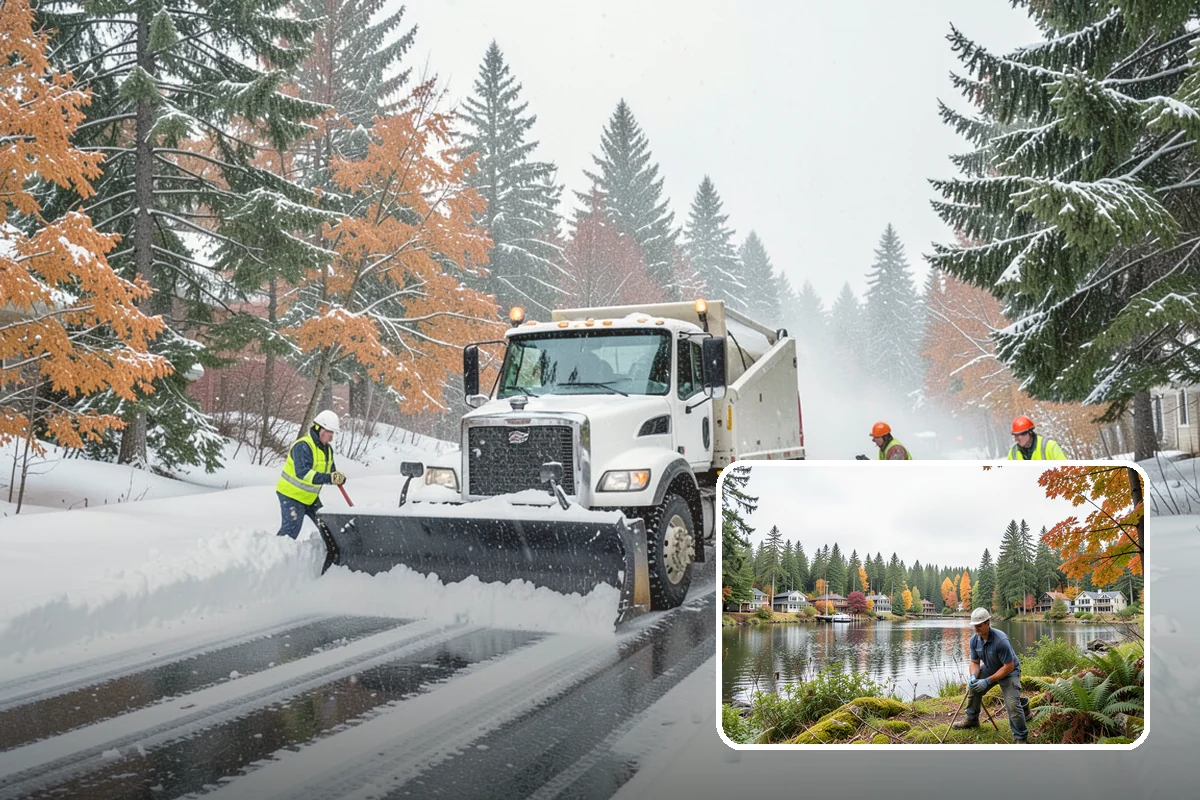 Vacant Property Snow Removal in La Conner, Skagit County, WA - Maintains insurance compliance by keeping surfaces clear and safe