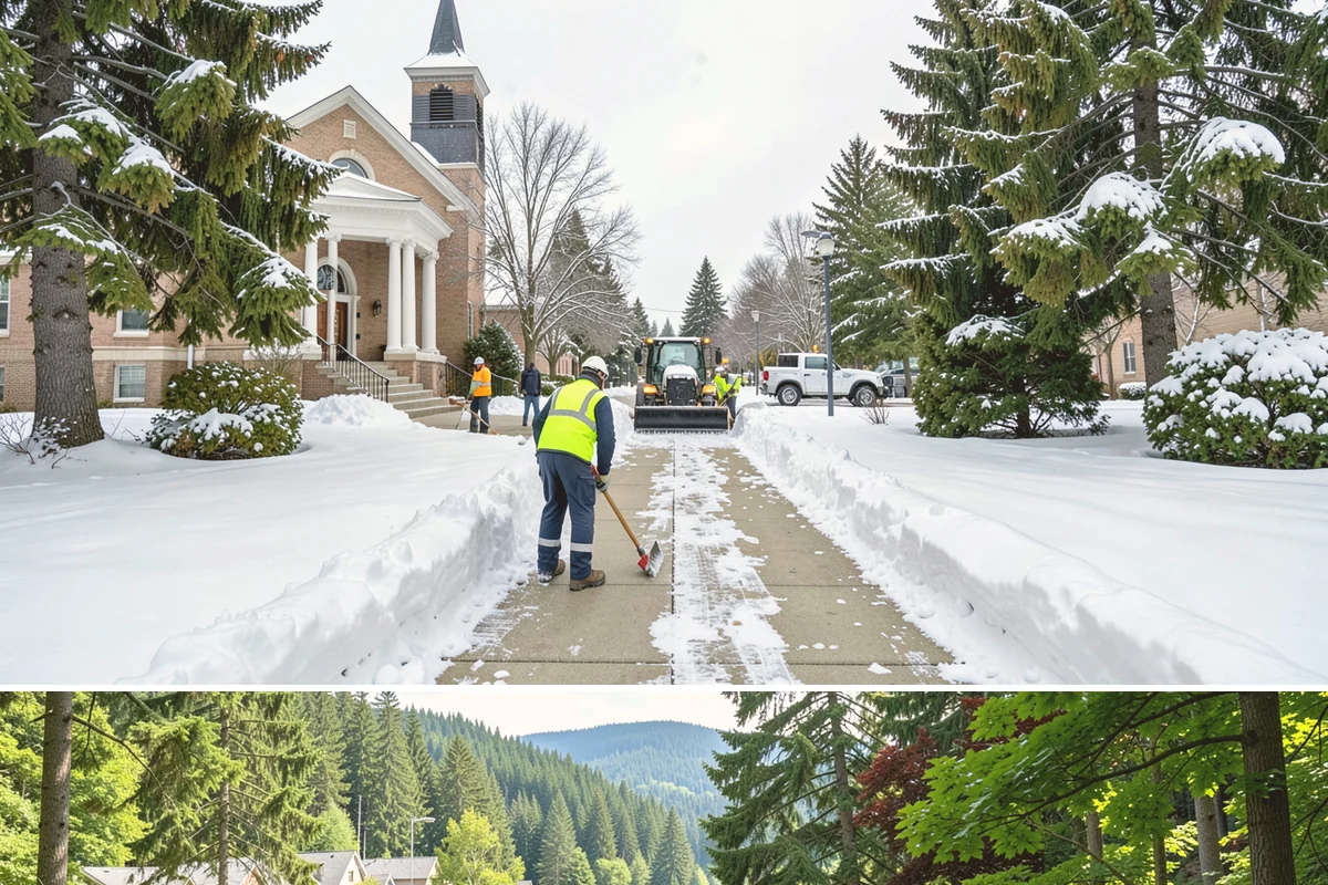 Vacant Property Snow Removal in Lake Forest Park, King County, WA - Set up monitoring before the first lowland snowfall, typically late November, so vacant sites are covered from the season's start.