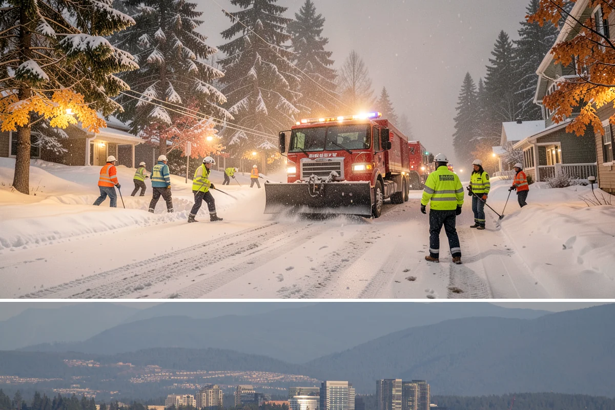 Vacant Property Snow Removal in Medina, King County, WA - Set up monitoring before the first lowland snowfall, typically late November, so vacant sites are covered from the season's start.