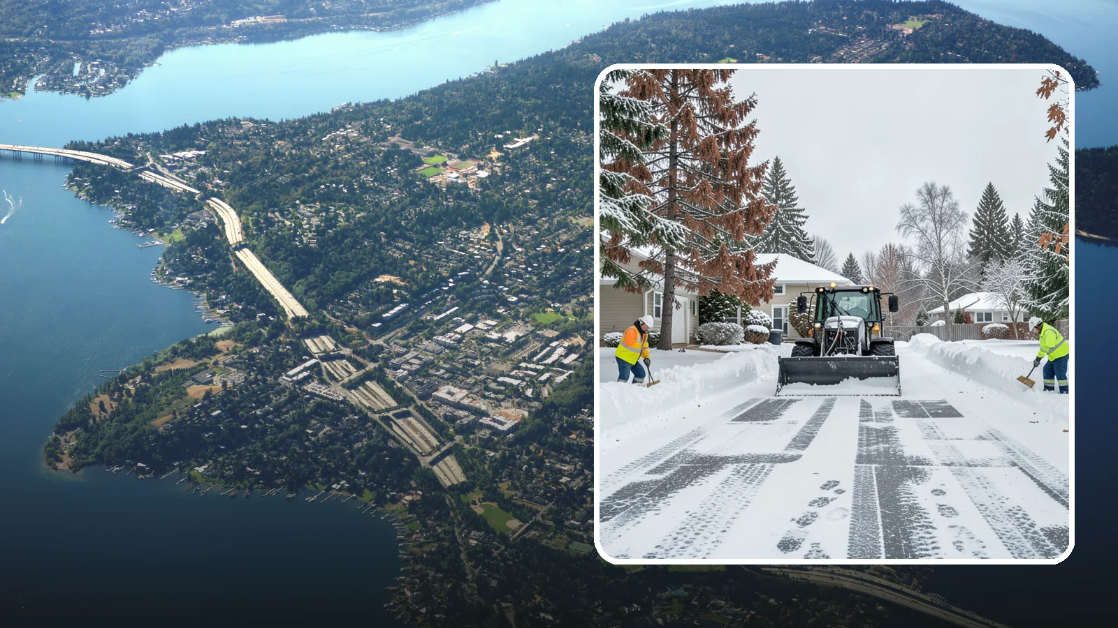 Vacant Property Snow Removal in Mercer Island, King County, WA - We monitor and clear snow at unoccupied Western Washington properties so empty homes and buildings stay accessible, insured, and...