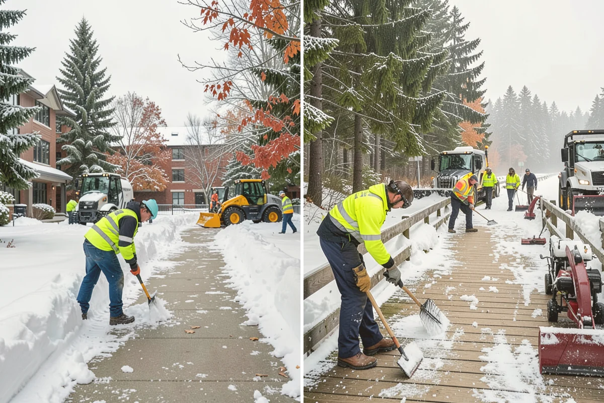 Vacant Property Snow Removal in Milton, King County, WA - Establish a monitoring schedule and access details for the property