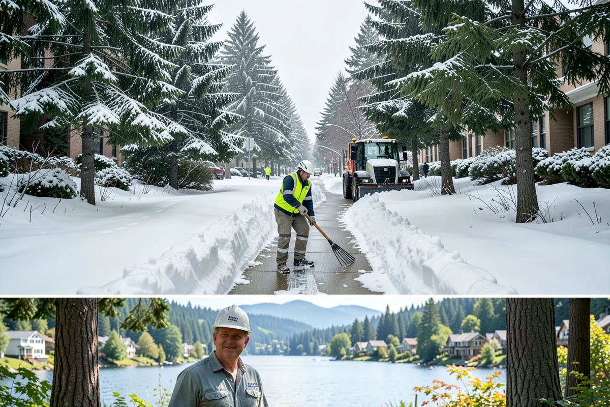 Vacant Property Snow Removal in Milton, King County, WA - Set up monitoring before the first lowland snowfall, typically late November, so vacant sites are covered from the season's start.