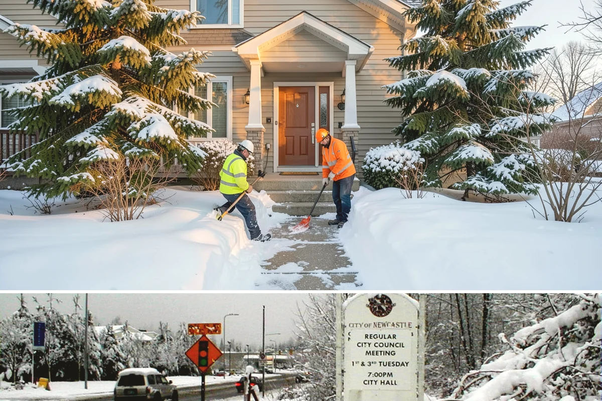 Vacant Property Snow Removal in Newcastle, King County, WA - Set up monitoring before the first lowland snowfall, typically late November, so vacant sites are covered from the season's start.