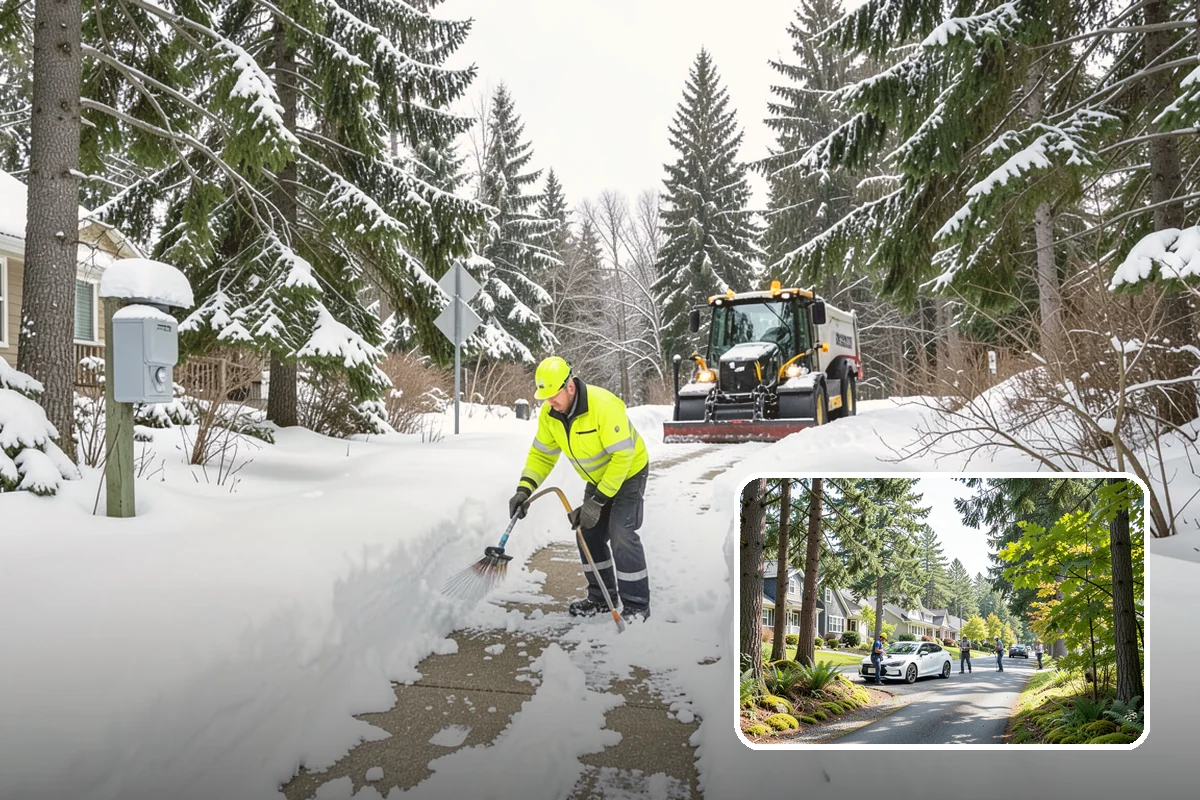 Vacant Property Snow Removal in Normandy Park, King County, WA - Maintains insurance compliance by keeping surfaces clear and safe
