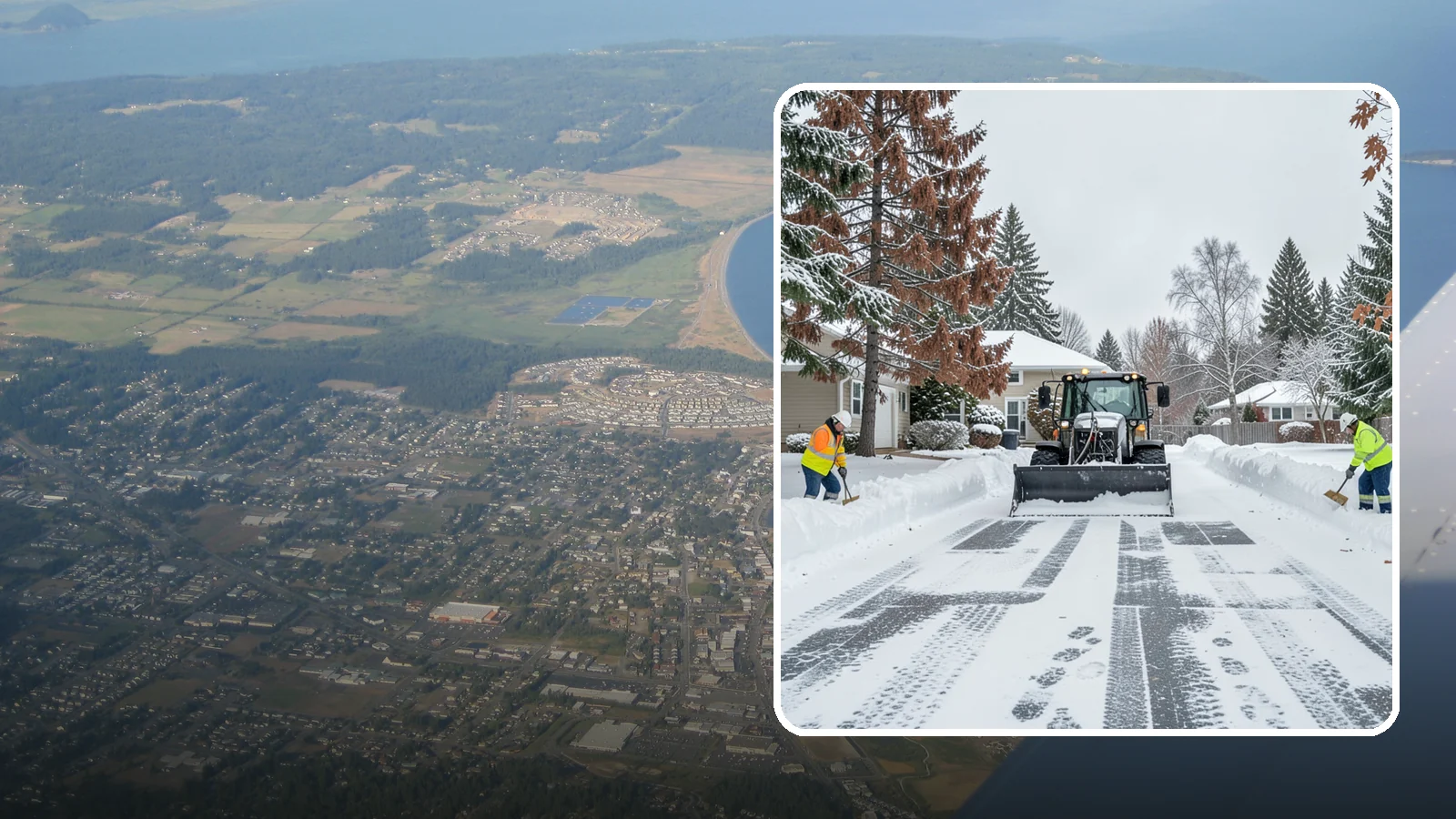 Vacant Property Snow Removal in Oak Harbor, Island County, WA - We monitor and clear snow at unoccupied Western Washington properties so empty homes and buildings stay accessible, insured, and...