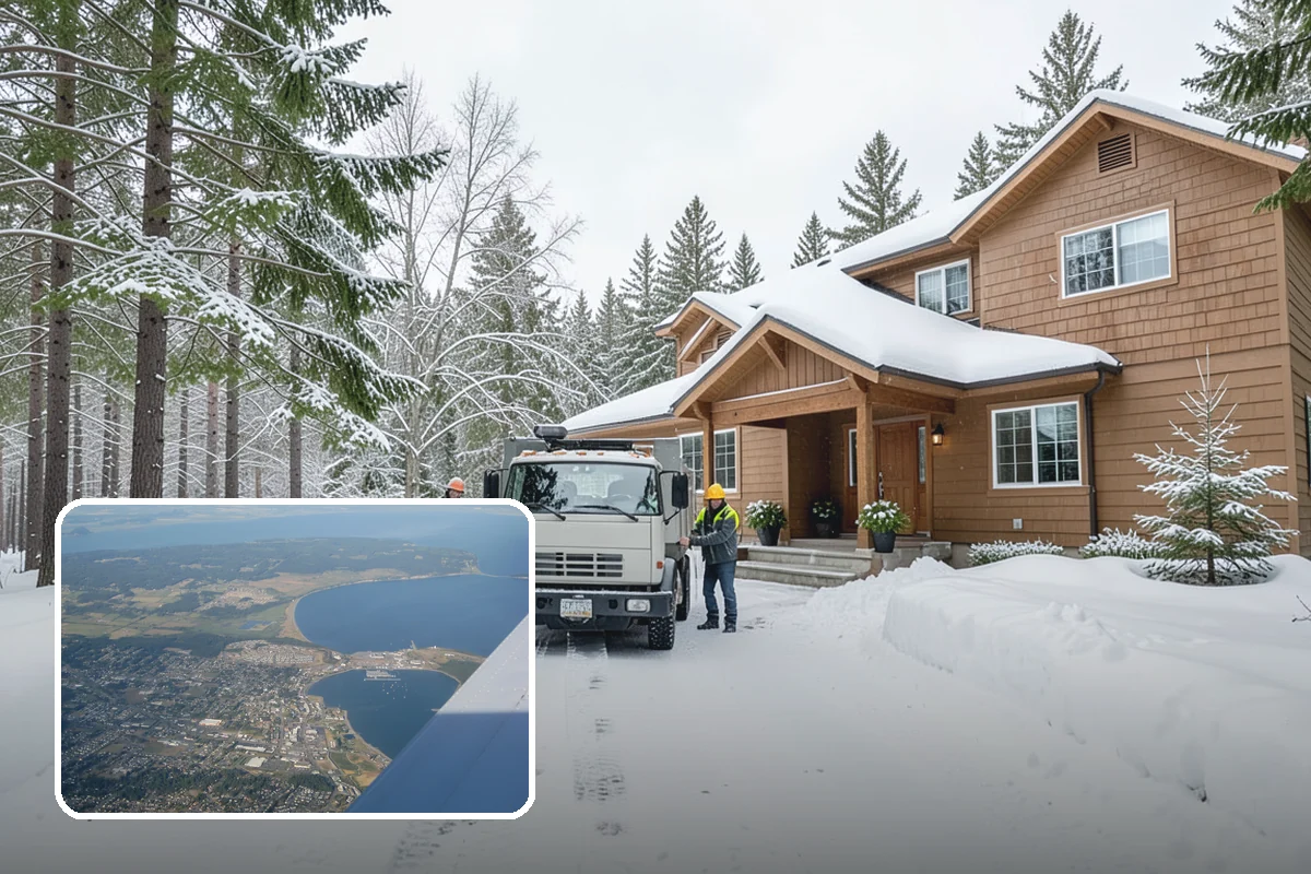Vacant Property Snow Removal in Oak Harbor, Island County, WA - Maintains insurance compliance by keeping surfaces clear and safe
