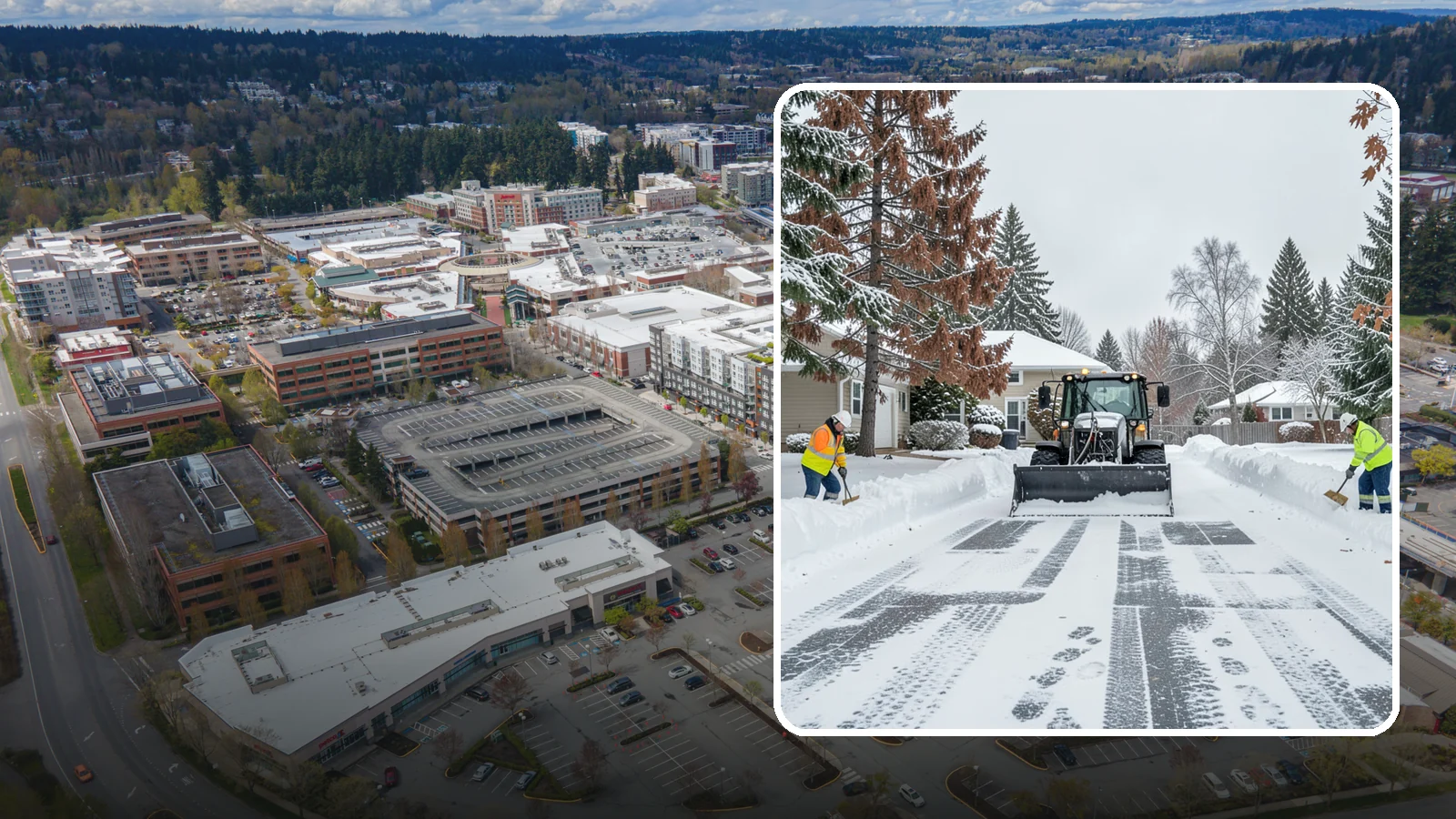 Vacant Property Snow Removal in Redmond, King County, WA - We monitor and clear snow at unoccupied Western Washington properties so empty homes and buildings stay accessible, insured, and...