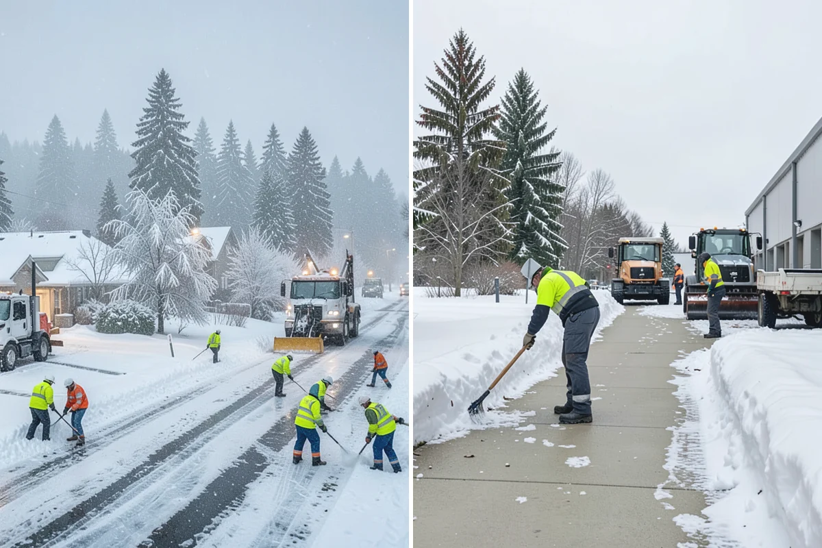 Vacant Property Snow Removal in Redmond, King County, WA - Establish a monitoring schedule and access details for the property