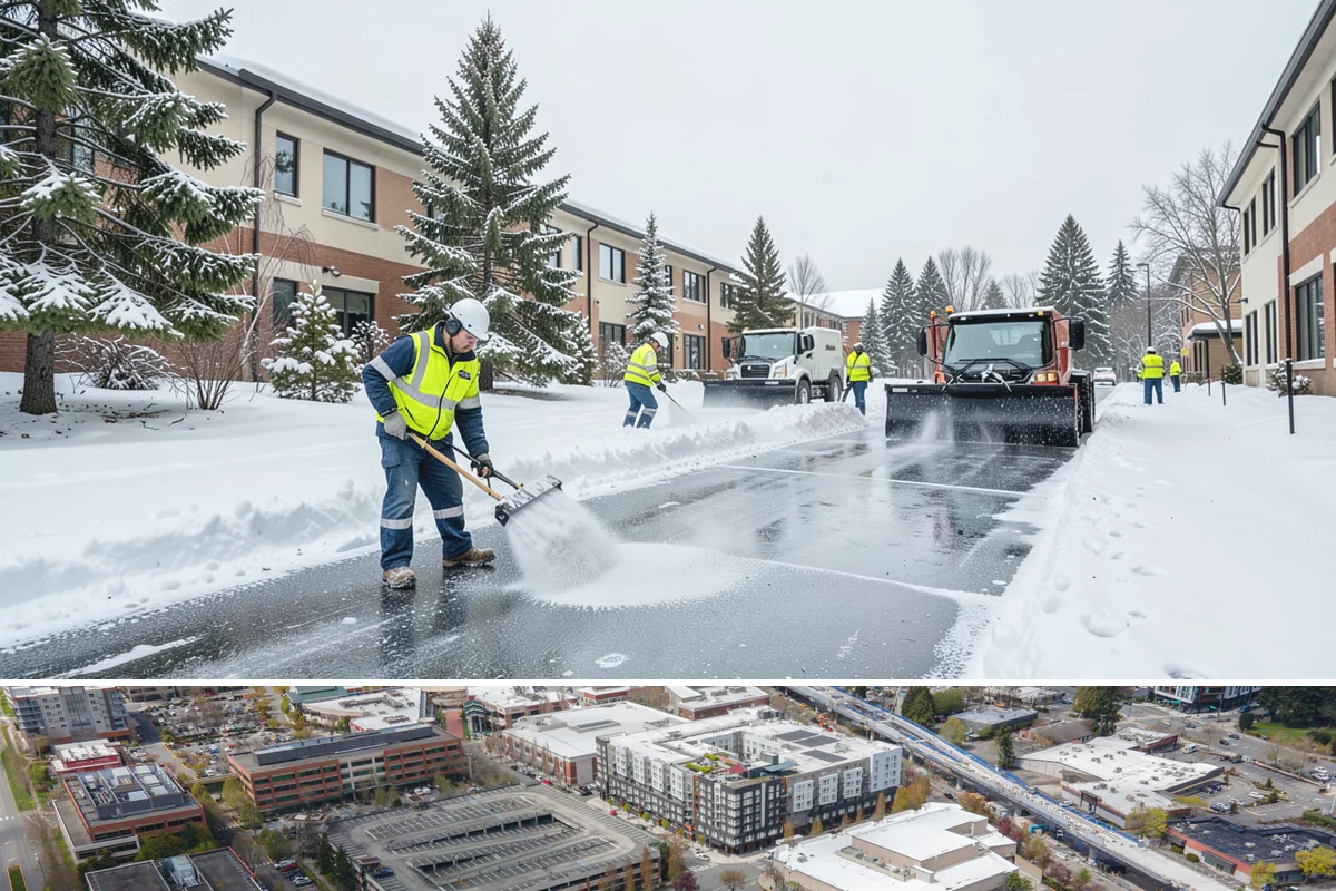 Vacant Property Snow Removal in Redmond, King County, WA - Set up monitoring before the first lowland snowfall, typically late November, so vacant sites are covered from the season's start.