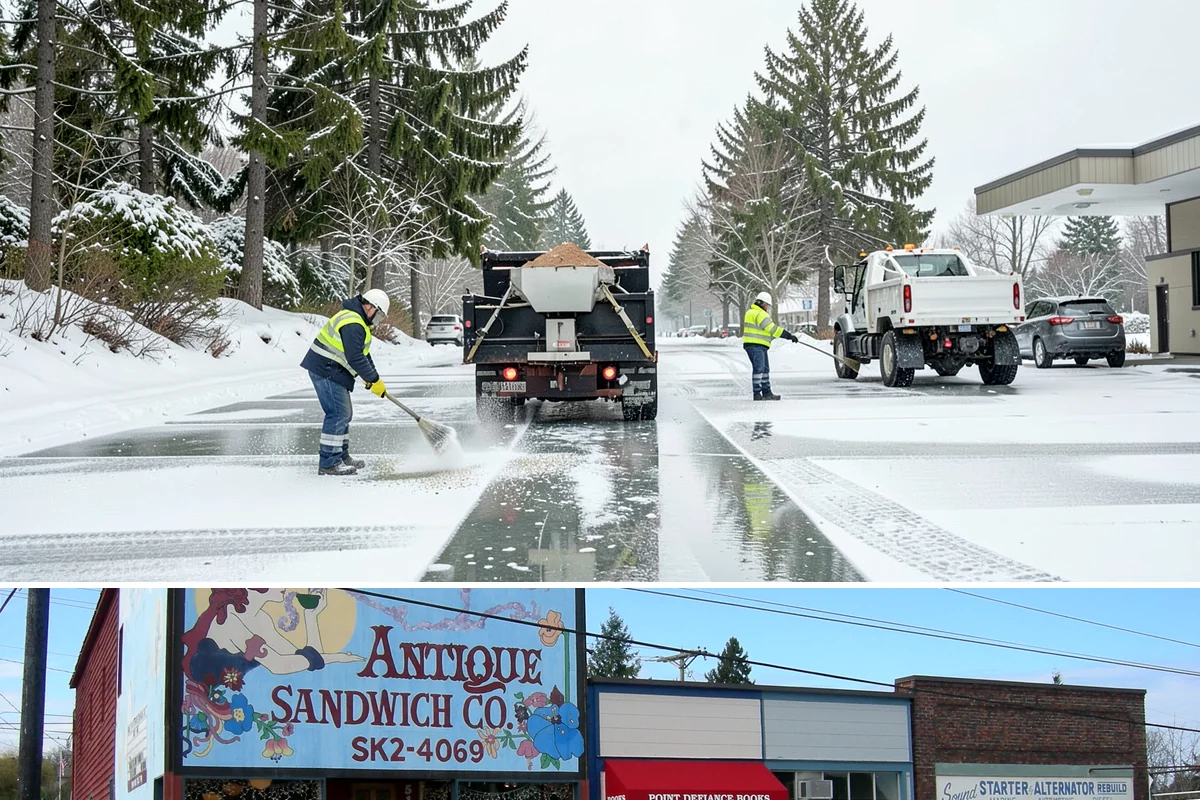 Vacant Property Snow Removal in Ruston, Pierce County, WA - Set up monitoring before the first lowland snowfall, typically late November, so vacant sites are covered from the season's start.