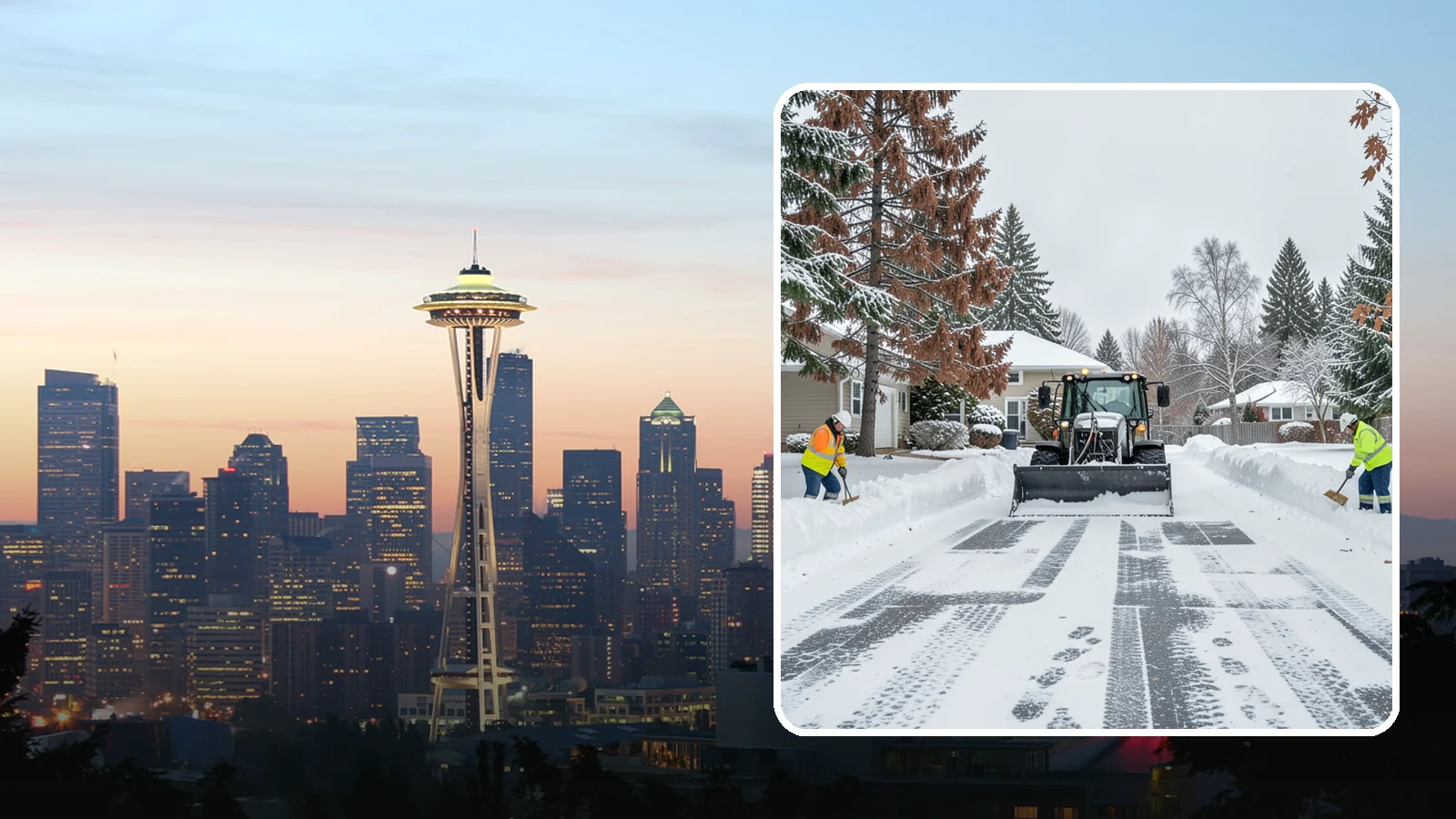 Vacant Property Snow Removal in Seattle, King County, WA - We monitor and clear snow at unoccupied Western Washington properties so empty homes and buildings stay accessible, insured, and...
