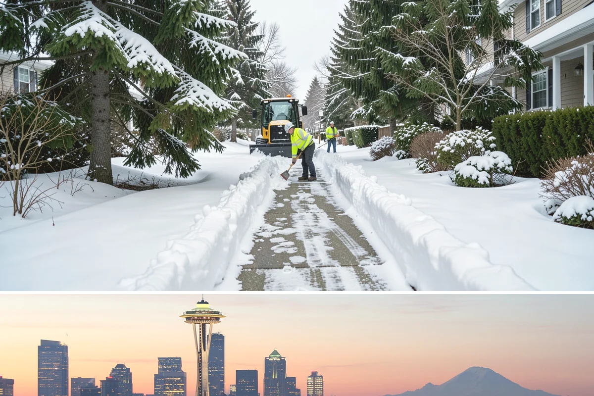 Vacant Property Snow Removal in Seattle, King County, WA - Set up monitoring before the first lowland snowfall, typically late November, so vacant sites are covered from the season's start.