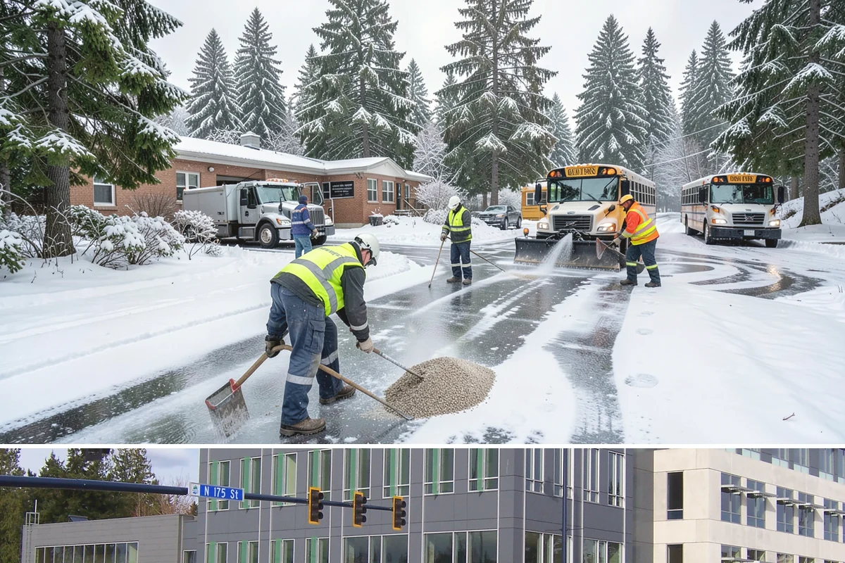 Vacant Property Snow Removal in Shoreline, King County, WA - Set up monitoring before the first lowland snowfall, typically late November, so vacant sites are covered from the season's start.