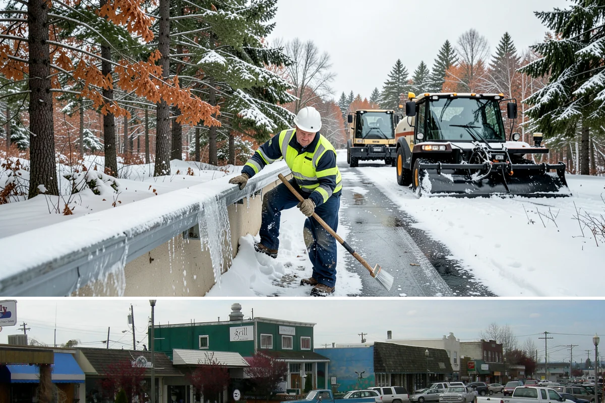 Vacant Property Snow Removal in Stanwood, Snohomish County, WA - Set up monitoring before the first lowland snowfall, typically late November, so vacant sites are covered from the season's start.