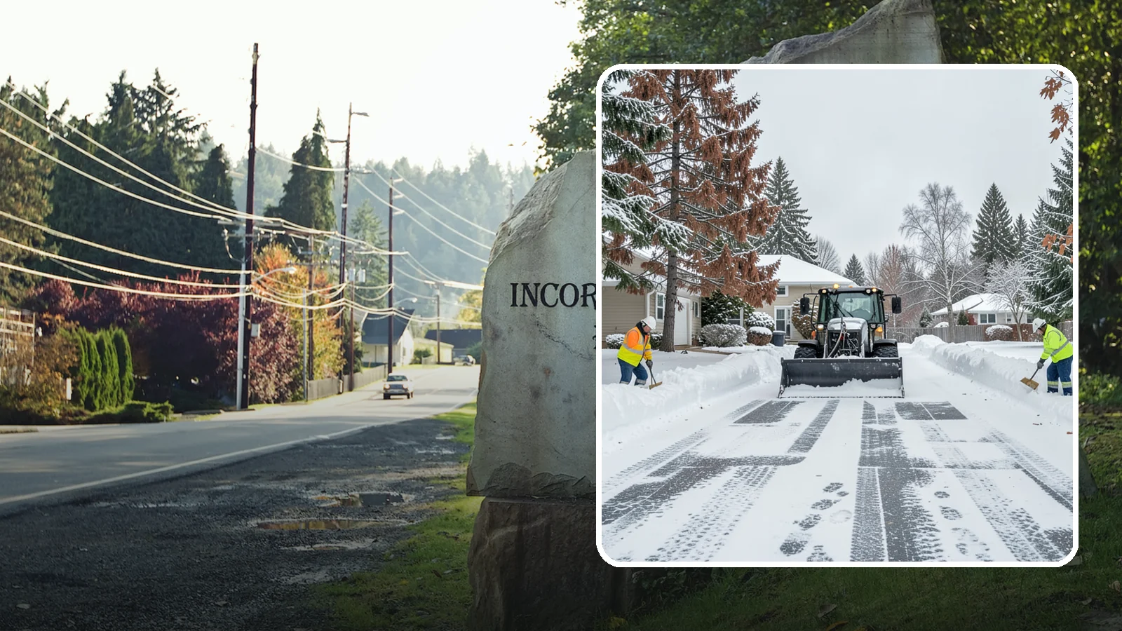 Vacant Property Snow Removal in Wilkeson, Pierce County, WA - We monitor and clear snow at unoccupied Western Washington properties so empty homes and buildings stay accessible, insured, and...