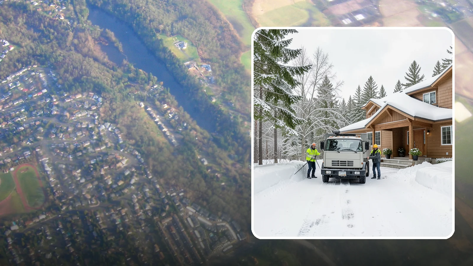 Vacation Property Snow Removal in Algona, King County, WA - We maintain snow clearing at your second home or cabin so it stays safe and accessible while you are away.