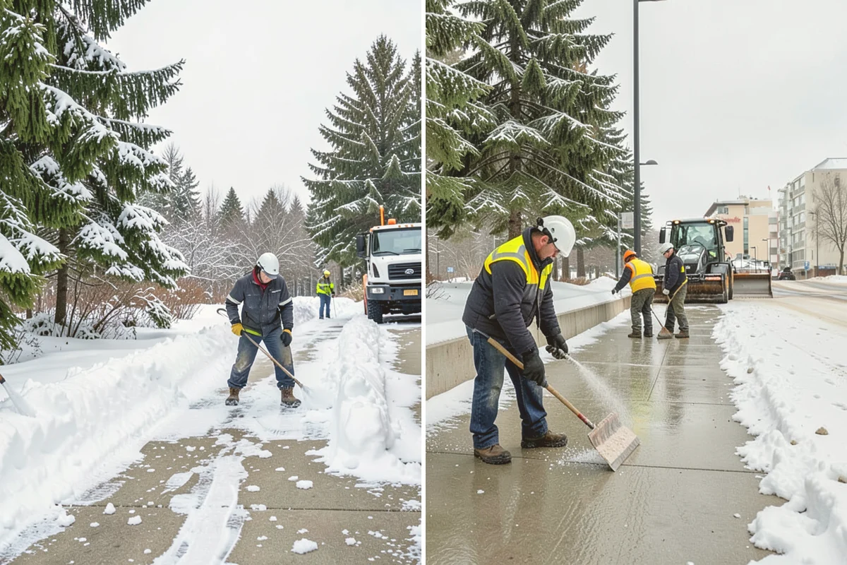 Vacation Property Snow Removal in Algona, King County, WA - We map the drive and entries at the absentee property