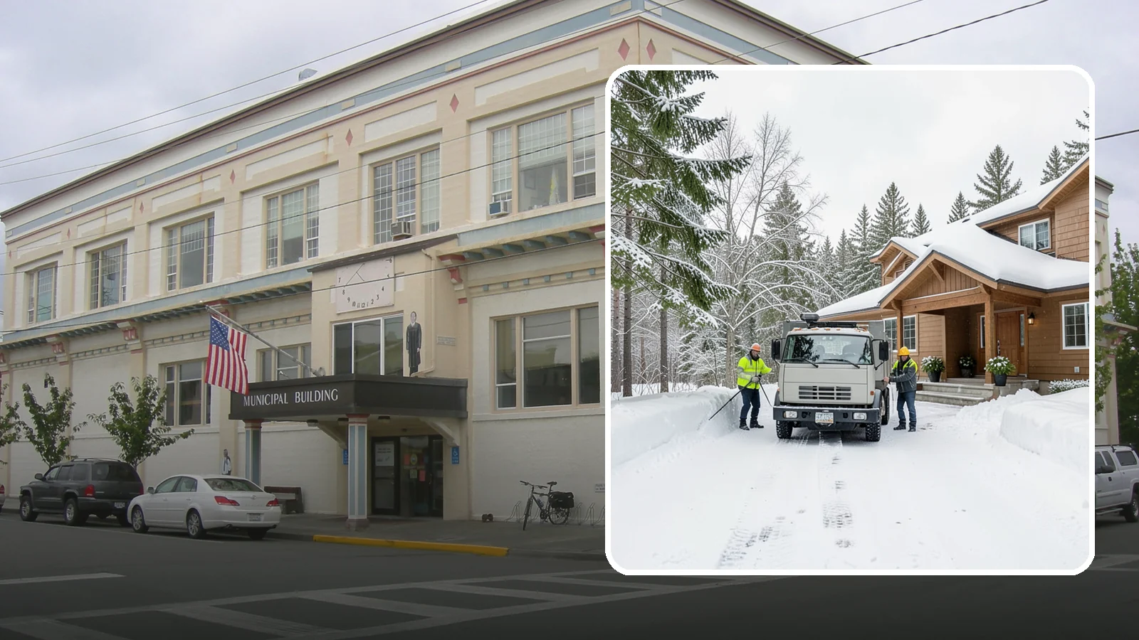 Vacation Property Snow Removal in Anacortes, Skagit County, WA - We maintain snow clearing at your second home or cabin so it stays safe and accessible while you are away.