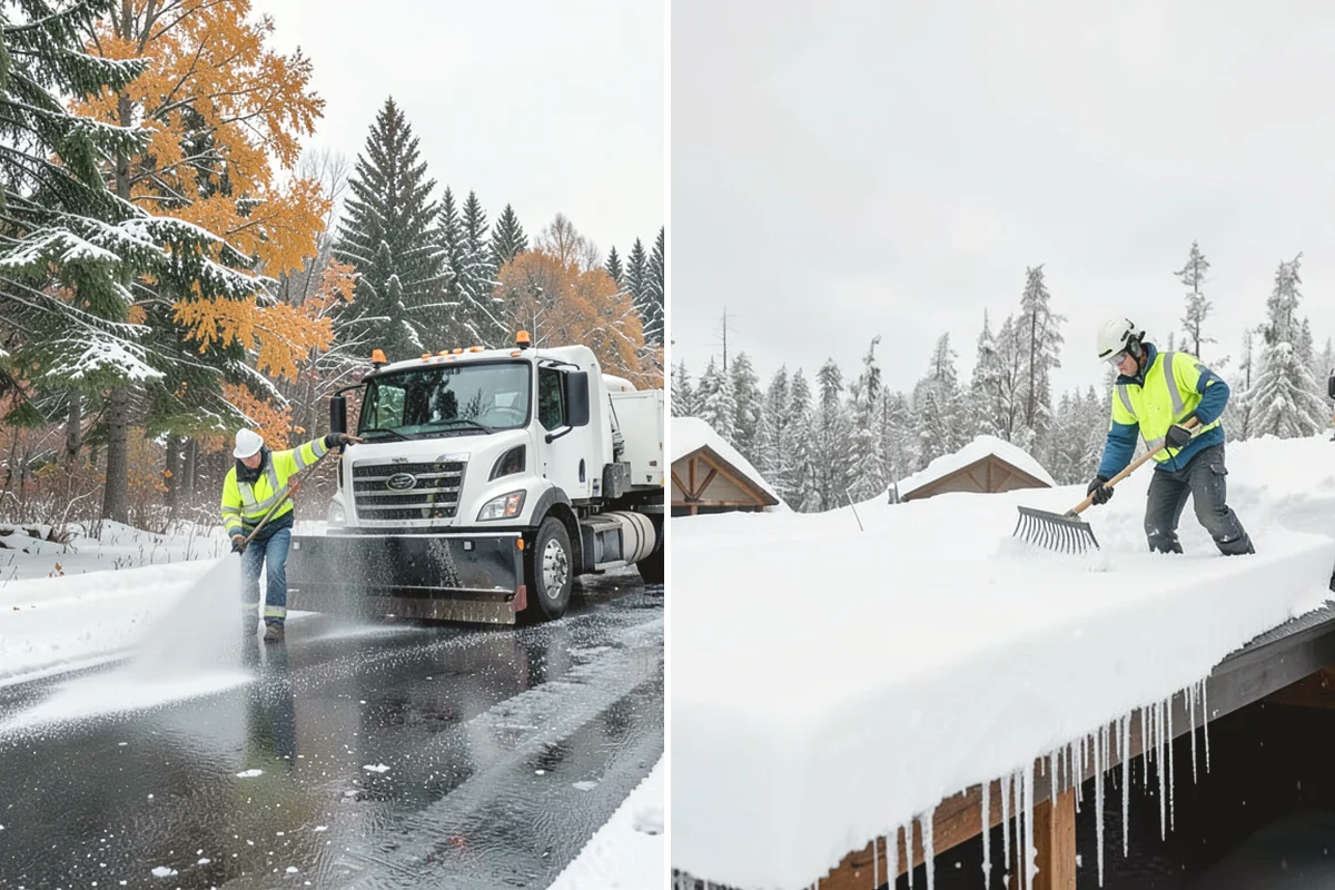 Vacation Property Snow Removal in Anacortes, Skagit County, WA - We map the drive and entries at the absentee property
